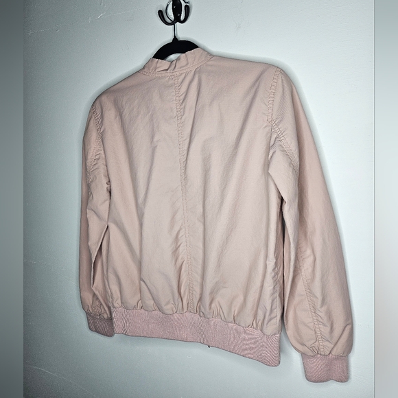American Eagle Outfitters Lightweight Bomber Jacket Feminine Pale Pink Size S - Picture 9 of 9